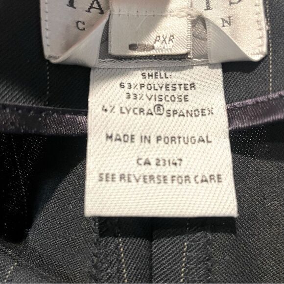 Talbots Collection Petites Women's Navy Plaid Trousers Size 10P Stretch - Picture 6 of 11